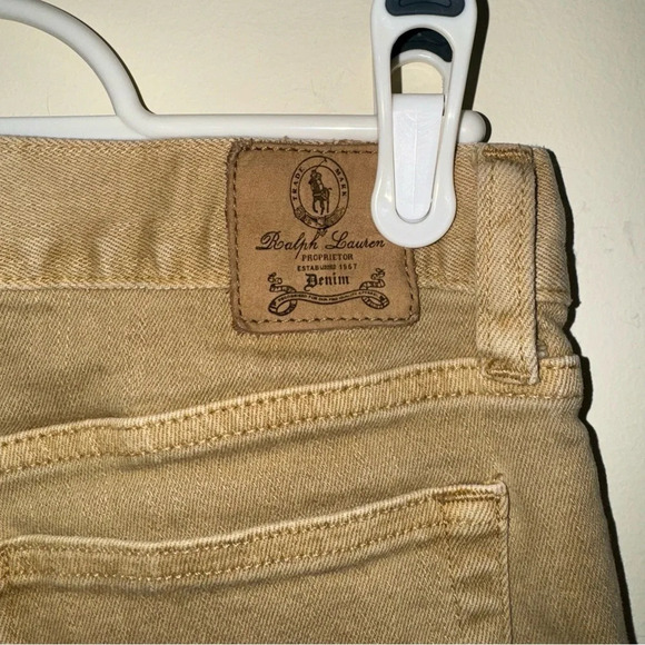 Women’s Unisex Vintage Lauren Ralph  Lauren Khaki Colour Skinny Jeans Size: 29 - Picture 16 of 16